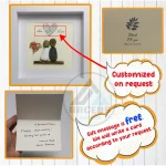 Personalized Couple Pebble Art, Wedding Gift for Couple, Anniversary Gift For Girlfriend / Wife / Husband, Pebble Painting, Pebble Art Gift - Image 10