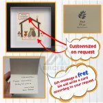 Personalized Family Pebble Art, Family With Pet Pebble Art, Gift for Family, Gift for Friends, New Home Gift Pebble Frame, Pebble Art Gift - Image 3