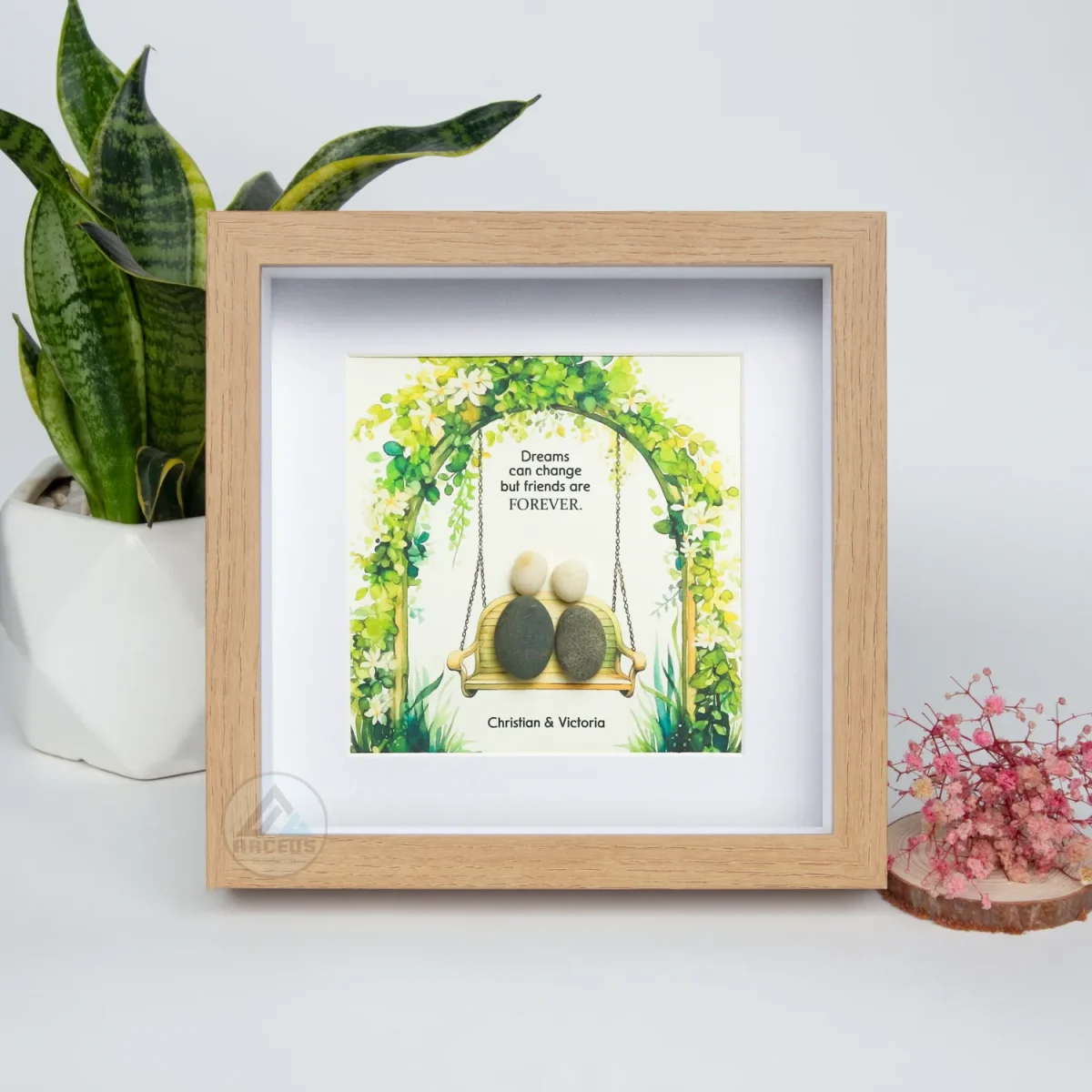 Personalized Best Friend Pebble Art, Birthday Gifts, Gifts For Best Friends, Friends Female, Best Friend Pebble Art, Pebble Art Gift - Image 5