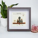 Personalized Mother's Day Gift, Mom Pebble Art, Gift For Mother Day, Mom Pebble Art, Pebble Art Gift For Mom From Daughter, Pebble Painting - Image 4