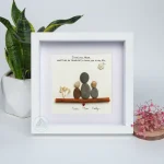 Personalized Mother's Day Gift, Mom Pebble Art, Gift For Mother Day, Mom Pebble Art, Pebble Art Gift For Mom From Daughter, Pebble Painting
