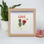 Personalized Gift For Her Pebble Art,Gift for Lovers, Anniversary Gift For Girlfriend / Wife, Valentine's Day Gifts, Pebble Painting, Pebble Art Gift - Image 5