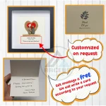 Personalized Couple Pebble Art, Wedding Gift for Couple, Anniversary Gift For Girlfriend / Wife / Husband, Pebble Painting, Pebble Art Gift - Image 3