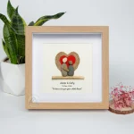 Personalized Couple Pebble Art, Wedding Gift for Couple, Anniversary Gift For Girlfriend / Wife / Husband, Pebble Painting, Pebble Art Gift - Image 6