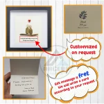 Personalized Couple Pebble Art, Wedding Gift for Couple, Anniversary Gift For Girlfriend / Wife / Husband, Pebble Painting, Pebble Art Gift - Image 3