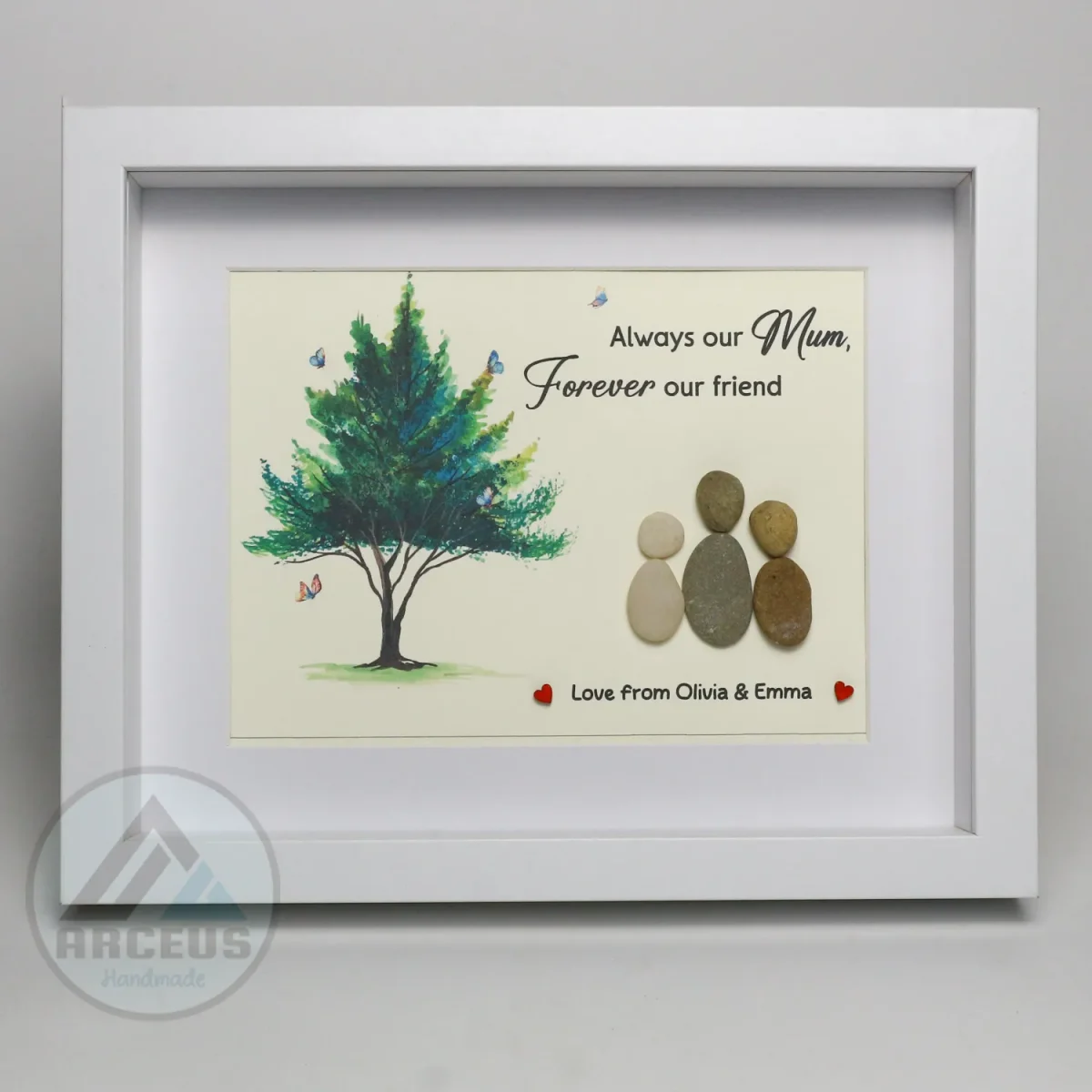 Personalized Gift For Mom, Mom Pebble Art, Gift For Mother Day, Mother's Day Gift, Mom Pebble Art, Pebble Art Gift For Mom From Daughter - Image 6