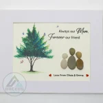 Personalized Gift For Mom, Mom Pebble Art, Gift For Mother Day, Mother's Day Gift, Mom Pebble Art, Pebble Art Gift For Mom From Daughter - Image 2