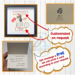 Personalized Couple Pebble Art, Wedding Gift for Couple, Anniversary Gift For Girlfriend / Wife / Husband, Pebble Painting, Pebble Art Gift - Image 3