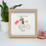 Personalized Couple Pebble Art, Wedding Gift for Couple, Anniversary Gift For Girlfriend / Wife / Husband, Pebble Painting, Pebble Art Gift - Image 6