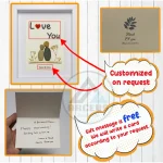 Personalized Couple Pebble Art, Wedding Gift for Couple, Anniversary Gift For Girlfriend / Wife / Husband, Pebble Painting, Pebble Art Gift - Image 3