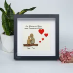 Personalized Gift For Mom, Mom Pebble Art, Gift For Mother Day, Mother's Day Gift, Mom Pebble Art, Pebble Art Gift For Mom From Daughter - Image 2