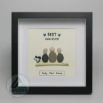 Personalized Father's Day Pebble Art, Unique Birthday Gift for Dad, Dad's Birthday Gift, Pebble Art for Dad, Father's Day Pebble Artwork - Image 7