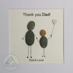 Personalized Father's Day Pebble Art, Unique Birthday Gift for Dad, Dad's Birthday Gift, Pebble Art for Dad, Father's Day Pebble Artwork - Image 8