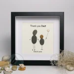 Personalized Father's Day Pebble Art, Unique Birthday Gift for Dad, Dad's Birthday Gift, Pebble Art for Dad, Father's Day Pebble Artwork - Image 6