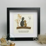 Personalized Father's Day Pebble Art, Unique Birthday Gift for Dad, Dad's Birthday Gift, Pebble Art for Dad, Father's Day Pebble Artwork - Image 7