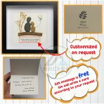 Personalized Father's Day Pebble Art, Unique Birthday Gift for Dad, Dad's Birthday Gift, Pebble Art for Dad, Father's Day Pebble Artwork - Image 3