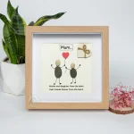 Personalized Gift For Mom, Mom Pebble Art, Gift For Mother Day, Mother's Day Gift, Mom Pebble Art, Pebble Art Gift For Mom From Daughter