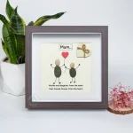 Personalized Gift For Mom, Mom Pebble Art, Gift For Mother Day, Mother's Day Gift, Mom Pebble Art, Pebble Art Gift For Mom From Daughter - Image 6