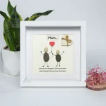 Personalized Gift For Mom, Mom Pebble Art, Gift For Mother Day, Mother's Day Gift, Mom Pebble Art, Pebble Art Gift For Mom From Daughter - Image 2