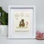 Personalized Gift For Mom, Mom Pebble Art, Gift For Mother Day, Mother's Day Gift, Mom Pebble Art, Pebble Art Gift For Mom From Daughter - Image 7