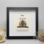 Personalized Gift For Mom, Mom Pebble Art, Gift For Mother Day, Mother's Day Gift, Mom Pebble Art, Pebble Art Gift For Mom From Daughter - Image 2