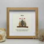 Personalized Gift For Mom, Mom Pebble Art, Gift For Mother Day, Mother's Day Gift, Mom Pebble Art, Pebble Art Gift For Mom From Daughter