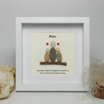 Personalized Gift For Mom, Mom Pebble Art, Gift For Mother Day, Mother's Day Gift, Mom Pebble Art, Pebble Art Gift For Mom From Daughter - Image 6