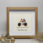 Personalized Gift For Mom, Mom Pebble Art, Gift For Mother Day, Mother's Day Gift, Mom Pebble Art, Pebble Art Gift For Mom From Daughter