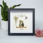 Personalized Gift For Mom, Mom Pebble Art, Gift For Mother Day, Mother's Day Gift, Mom Pebble Art, Pebble Art Gift For Mom From Daughter - Image 6