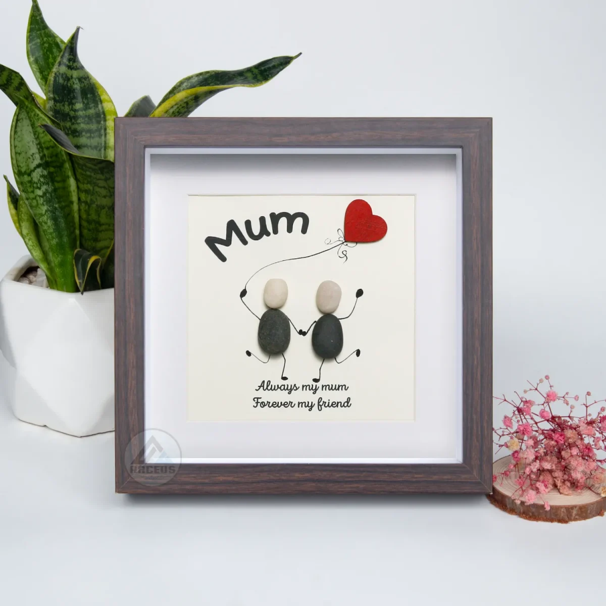 Personalized Gift For Mom, Mom Pebble Art, Gift For Mother Day, Mother's Day Gift, Mom Pebble Art, Pebble Art Gift For Mom From Daughter - Image 6