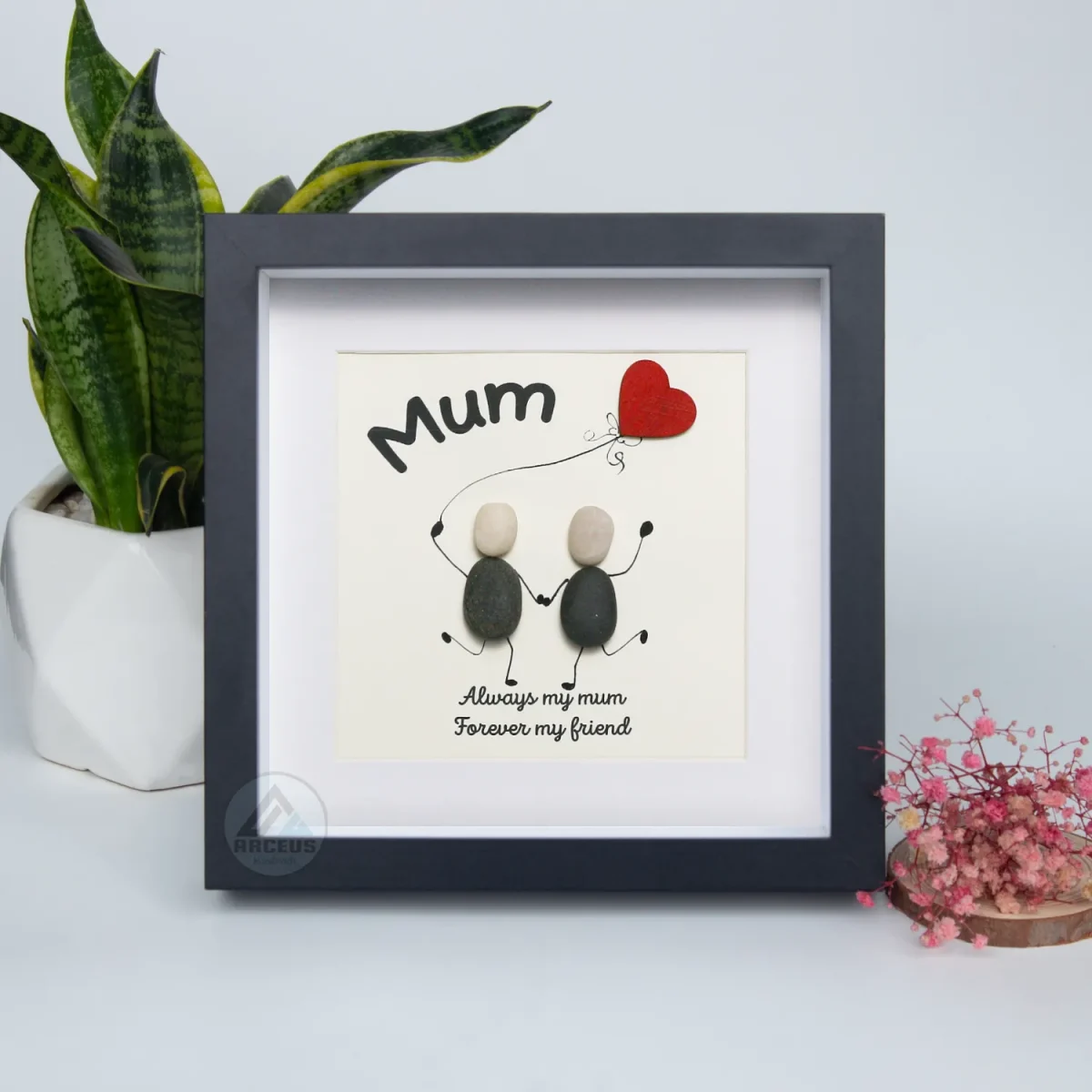 Personalized Gift For Mom, Mom Pebble Art, Gift For Mother Day, Mother's Day Gift, Mom Pebble Art, Pebble Art Gift For Mom From Daughter - Image 7