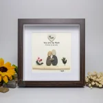 Personalized Mother's Day Gift, Mom Pebble Art, Gift For Mother Day, Mom Pebble Art, Pebble Art Gift For Mom From Daughter, Pebble Painting - Image 7