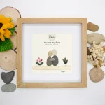 Personalized Mother's Day Gift, Mom Pebble Art, Gift For Mother Day, Mom Pebble Art, Pebble Art Gift For Mom From Daughter, Pebble Painting - Image 8