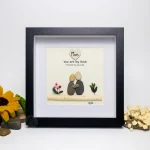 Personalized Mother's Day Gift, Mom Pebble Art, Gift For Mother Day, Mom Pebble Art, Pebble Art Gift For Mom From Daughter, Pebble Painting - Image 5