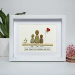Personalized Gift For Mom, Mom Pebble Art, Gift For Mother Day, Mother's Day Gift, Mom Pebble Art, Pebble Art Gift For Mom From Daughter - Image 5
