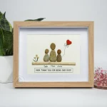 Personalized Gift For Mom, Mom Pebble Art, Gift For Mother Day, Mother's Day Gift, Mom Pebble Art, Pebble Art Gift For Mom From Daughter