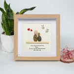 Personalized Gift For Mom, Mom Pebble Art, Gift For Mother Day, Mother's Day Gift, Mom Pebble Art, Pebble Art Gift For Mom From Daughter