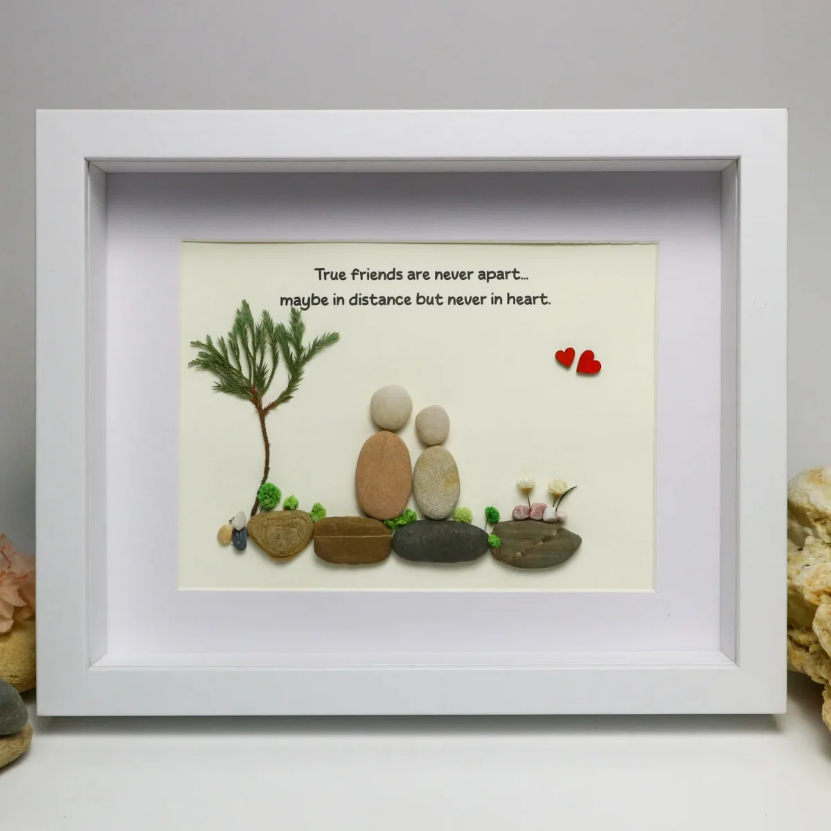 Personalized Best Friends Pebble Art, Birthday Gifts, Gifts For Best Friends, Friends Female, Best Friend Pebble Art, Pebble Art Gift - Image 5