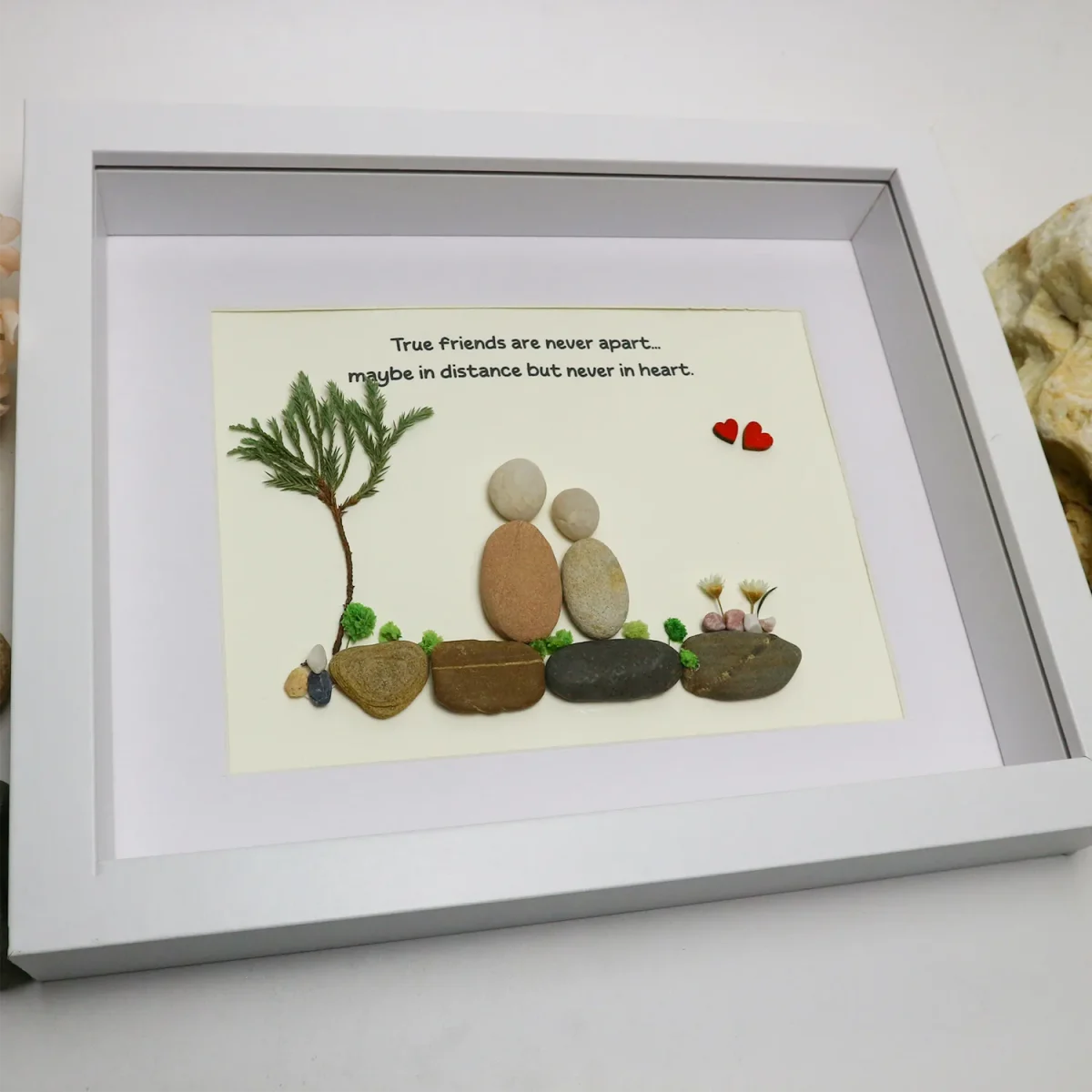 Personalized Best Friends Pebble Art, Birthday Gifts, Gifts For Best Friends, Friends Female, Best Friend Pebble Art, Pebble Art Gift - Image 6