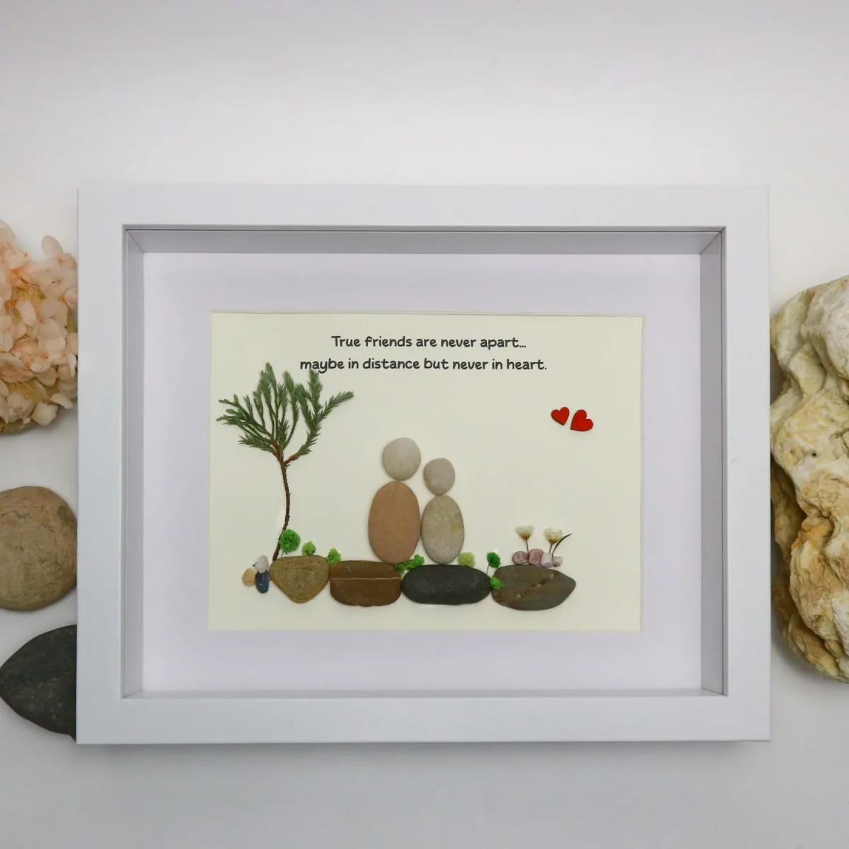 Personalized Best Friends Pebble Art, Birthday Gifts, Gifts For Best Friends, Friends Female, Best Friend Pebble Art, Pebble Art Gift - Image 4