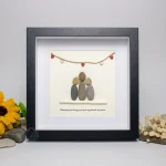 Personalized Mother's Day Gift, Mom Pebble Art, Gift For Mother Day, Mom Pebble Art, Pebble Art Gift For Mom From Daughter, Pebble Painting - Image 2