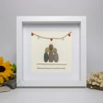 Personalized Mother's Day Gift, Mom Pebble Art, Gift For Mother Day, Mom Pebble Art, Pebble Art Gift For Mom From Daughter, Pebble Painting - Image 7