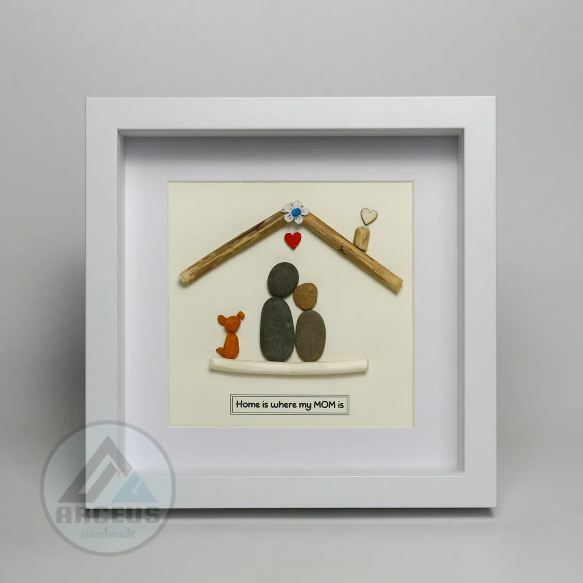 Personalized Gift For Mom, Mom Pebble Art, Gift For Mother Day, Mother's Day Gift, Mom Pebble Art, Pebble Art Gift For Mom From Daughter - Image 6