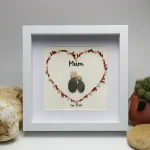 Personalized Gift For Mom, Mom Pebble Art, Gift For Mother Day, Mother's Day Gift, Mom Pebble Art, Pebble Art Gift For Mom From Daughter - Image 4