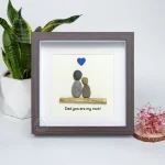 Personalized Father's Day Pebble Art, Unique Birthday Gift for Dad, Dad's Birthday Gift, Pebble Art for Dad, Father's Day Pebble Artwork - Image 6