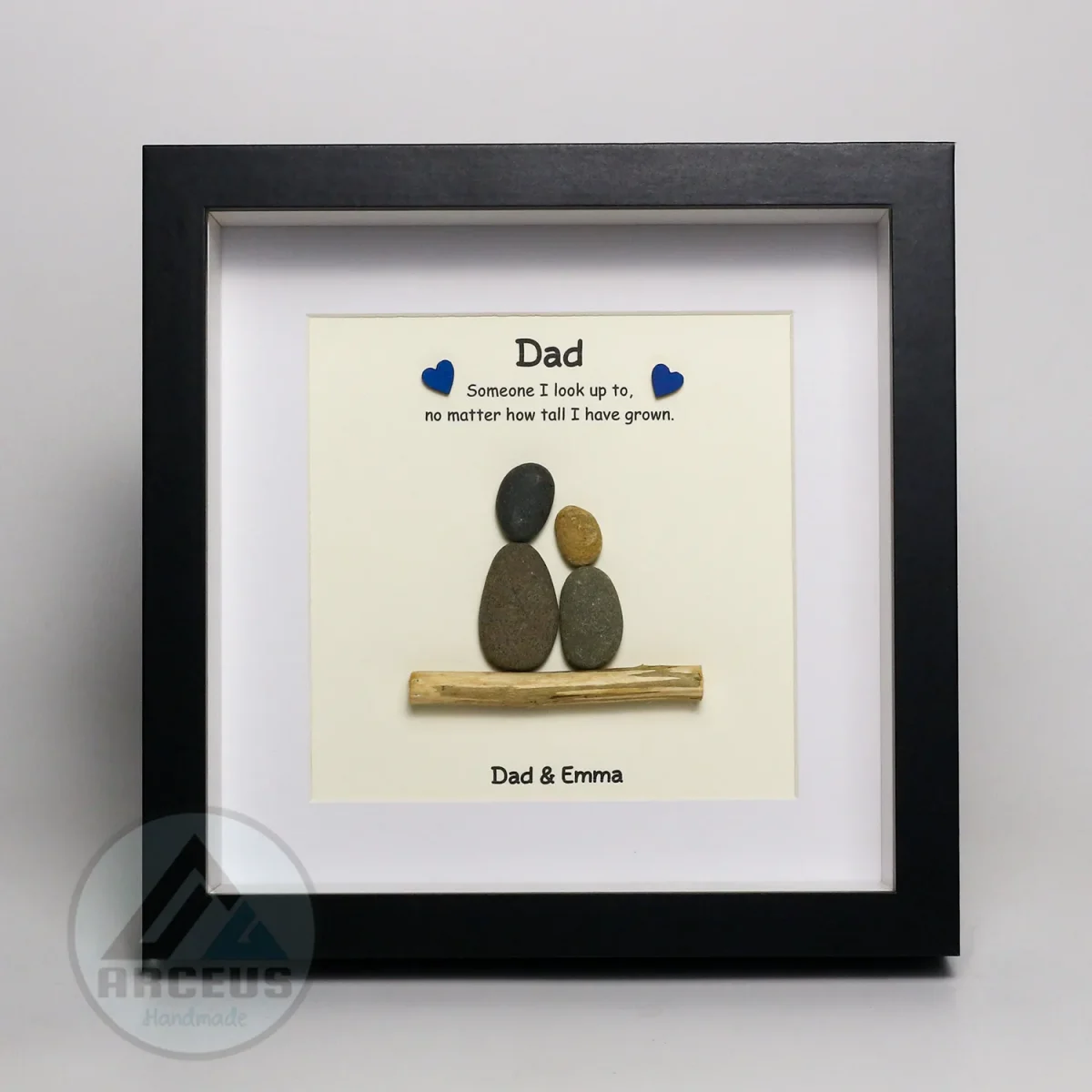Personalized Father's Day Pebble Art, Unique Birthday Gift for Dad, Dad's Birthday Gift, Pebble Art for Dad, Father's Day Pebble Artwork - Image 5