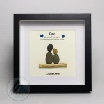 Personalized Father's Day Pebble Art, Unique Birthday Gift for Dad, Dad's Birthday Gift, Pebble Art for Dad, Father's Day Pebble Artwork - Image 5