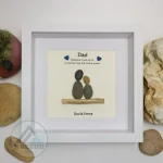 Personalized Father's Day Pebble Art, Unique Birthday Gift for Dad, Dad's Birthday Gift, Pebble Art for Dad, Father's Day Pebble Artwork - Image 6