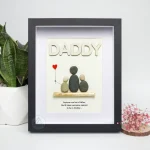 Personalized Father's Day Pebble Art, Unique Birthday Gift for Dad, Dad's Birthday Gift, Pebble Art for Dad, Father's Day Pebble Artwork - Image 5