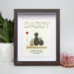 Personalized Father's Day Pebble Art, Unique Birthday Gift for Dad, Dad's Birthday Gift, Pebble Art for Dad, Father's Day Pebble Artwork - Image 6